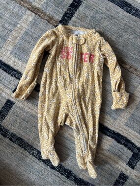 Carters Little sister footie